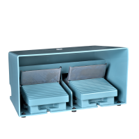 Jungiklis kojinis dvigubas 2x 1no+1nc su apsauga ir trigeriu mėlynas IP66 XPEM Harmony - SCHNEIDER ELECTRIC