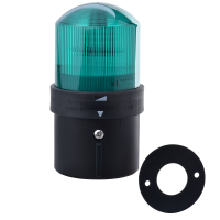 Švyturėlis žalias LED 24V AC/DC D70mm mirksintis su pagrindu XVBL Harmony - SCHNEIDER ELECTRIC