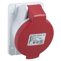 Lizdas CEE į/l 4P 16A 400V IP44 6h kampinis PratiKa - SCHNEIDER ELECTRIC