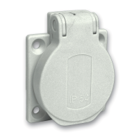 Lizdas į/l SCHUKO 3P 16A 230V IP54 50x50 pilkas PratiKa - SCHNEIDER ELECTRIC