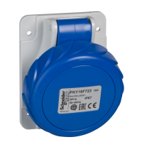 Lizdas CEE į/l 3P 32A 230V IP67 6h kampinis PratiKa - SCHNEIDER ELECTRIC