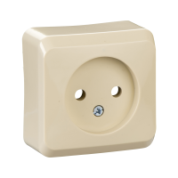 Lizdas v/t be įžeminimo dramblio kaulo spalvos 16A 250V AC Prima - SCHNEIDER ELECTRIC