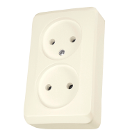 Lizdas v/t be įžeminimo dvigubas dramblio kaulo spalvos 16A 250V Prima - SCHNEIDER ELECTRIC