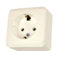 Lizdas v/t SCHUKO dramblio kaulo spalvos 16A 250V AC Prima - SCHNEIDER ELECTRIC