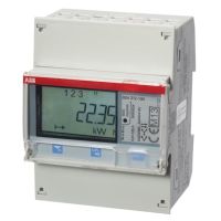 Skaitiklis elektros energijos 3F 6A netiesioginis 1 tarifas MID Modbus 4 modulių Bronze B24 212-100 - ABB