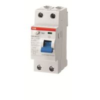 Relė srovės nuotėkio RCCB 2P 25A 100mA AC-tipas F202AC-25/0.1 - ABB