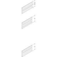 Uždengimas automatams 12 modulių 150x400 PPMF1540 - ABB