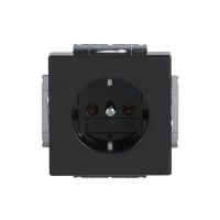 Lizdas p/t SCHUKO be rėmelio antracito spalvos 16A 250V 20 EUC-81 Future Linear - ABB