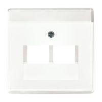 Dangtelis kompiuteriniam lizdui dvigubas RJ45 baltos matinės spalvos 1803-02-884 Future Linear - ABB