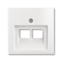 Dangtelis kompiuteriniam lizdui dvigubas RJ45 baltos spalvos 1803-02-94-507 Basic 55 - ABB