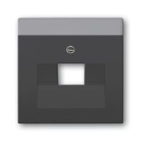 Dangtelis kompiuteriniam lizdui viengubas RJ45 juodos matinės spalvos 1803-885 Future Linear - ABB