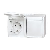 Lizdas v/t IP44 baltas dvigubas OCEAN 20/2 EW-54 - ABB