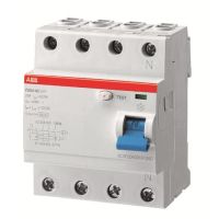 Relė srovės nuotėkio RCCB 4P 25A 100mA AC-tipas F204AC-25/0.1 - ABB