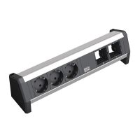 Lizdų blokas v/t SCHUKO 3x230V + 2 moduliai, GST18i3 jungtis DESK1 - BACHMANN