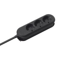Ilgiklis 5m 3 lizdų su įžeminimu juodas H05VV-F 3x1.5 SMART - BACHMANN