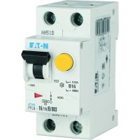 Relė srovės nuotėkio RCBO 2P 16A C 30mA su automatu AC-tipas PFL6-16/1N/C/003 - EATON