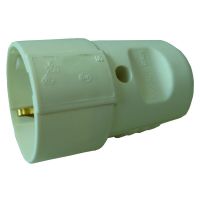 Lizdas a/k SCHUKO su įžeminimu 3x2.5mm2 16A/250V IP20 baltas PSKU17 - PROTEC