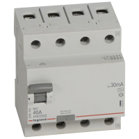 Relė srovės nuotėkio RCCB 4P 40A 30mA A-tipas RX3 - LEGRAND