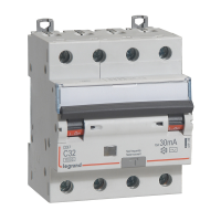 Relė srovės nuotėkio RCBO 4P 32A C 30mA 6kA su automatu AC-tipas DX3 - LEGRAND