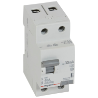 Relė srovės nuotėkio RCCB 2P 40A 30mA A-tipas RX3 - LEGRAND