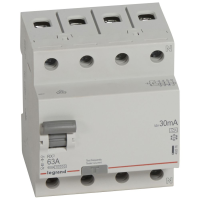 Relė srovės nuotėkio RCCB 4P 63A 30mA A-tipas RX3 - LEGRAND