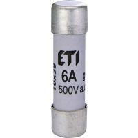 Saugiklis 6A 10x38mm gG CH10 cilindrinis - ETI