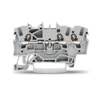 Gnybtas 1.5mm2 3 laidams pilkas ant bėgelio - WAGO