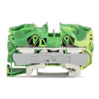 Gnybtas 16mm2/12mm geltonai žalias ant bėgelio - WAGO