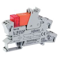 Relė tarpinė 2co 8A 230V AC su lizdu ir raudonu LED - WAGO