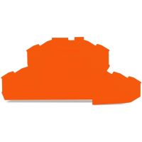 Dangtelis galinis 0.8mm gnybtui oranžinis 2002 serijai - WAGO
