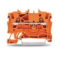 Gnybtas 1.5mm2/4.2mm oranžinis ant bėgelio - WAGO