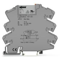 Relė tarpinė 1co 6A 12V DC su lizdu ir geltonu LED - WAGO