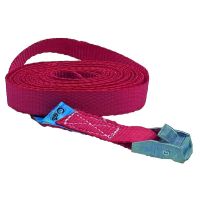 Diržas tvirtinimo 25mm L-5m su užspaudimu raudonas PZK525 - PROTEC