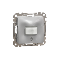 Jutiklis judesio p/t IP20 200W LED 160 laipsnių be rėmelio aliuminio spalvos SEDNA DESIGN - SCHNEIDER ELECTRIC