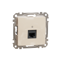 Lizdas p/t kompiuterinis IP20 1x8 be rėmelio dramblio kaulo spalvos RJ45 Kat.6 UTP SEDNA DESIGN - SCHNEIDER ELECTRIC