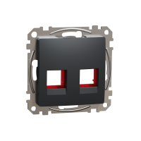 Dangtelis dvigubas RJ45 KRONE cat5e, cat6 UTP antracito spalvos SEDNA DESIGN - SCHNEIDER ELECTRIC