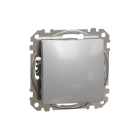 Perjungiklis p/t viengubas be rėmelio aliuminio spalvos 16A 250V SEDNA DESIGN - SCHNEIDER ELECTRIC