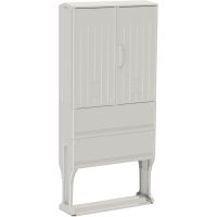 Skydas v/t 820x795x245mm IP54 poliesterio be montažinės plokštės su pamatu OSZ 80x80+F - EMITER