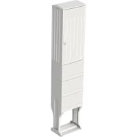 Skydas v/t 820x396x245mm IP44 poliesterio be montažinės plokštės su pamatu OSZ 40x80+KP+F - EMITER