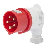 Kištukas CEE a/k 5P 32A 415V IP44 6h kampinis - GEWISS