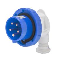Kištukas CEE a/k 3P 32A 250V IP67 6h kampinis - GEWISS