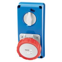 Lizdas CEE vertikalus 5P 16A 400V IP67 6h su kirtikliu be dėžės - GEWISS