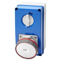 Lizdas CEE vertikalus 5P 63A 400V IP67 6h su kirtikliu su dėže - GEWISS