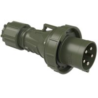 Kištukas CEE a/k 5P 63A 400V 6h IP67 žalias POWER TWIST - PCE