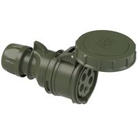 Lizdas CEE a/k 5P 16A 400V 6h IP67 žalias SHARK - PCE