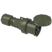 Lizdas CEE a/k 3P 63A 230V 6h IP67 žalias POWER TWIST - PCE