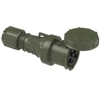 Lizdas CEE a/k 5P 63A 400V 6h IP67 žalias POWER TWIST - PCE