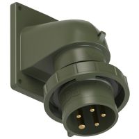 Kištukas CEE į/l 5P 16A 400V 6h IP67 žalias kampinis - PCE