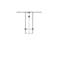 Traversa D60 L-0.5m prožektoriams 1vnt. tvirtinimui ant atramos - M4