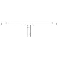 Traversa D60 L-1m prožektoriams 2vnt. tvirtinimui ant atramos PL2/60 - M4